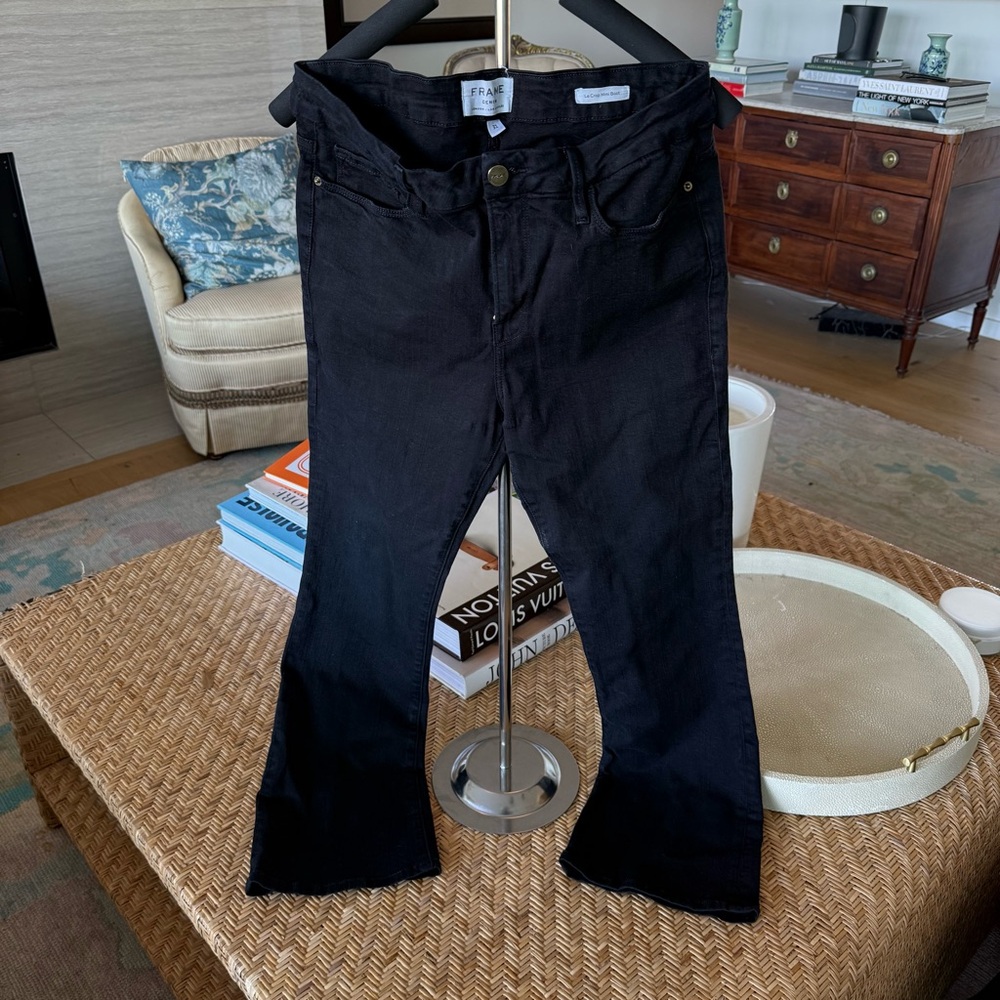 FRAME Le Crop Mini Boot Black